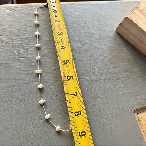 String of Pearls 925 Sterling Silver Clasp Necklace - Picture 3 of 9